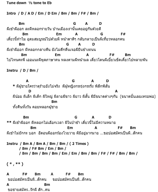 คอร์ดเพลง เนื้อเพลง ผีเข้าผีออก, คอร์ดเพลง ผีเข้าผีออก ของ แมงปอ ชลธิชา อาร์ สยาม, คอร์ดเพลงของ แมงปอ ชลธิชา อาร์ สยาม, เนื้อร้อง ผีเข้าผีออก แมงปอ ชลธิชา อาร์ สยาม, ผีเข้าผีออก คอร์ดง่าย ๆ, คอร์ด ผีเข้าผีออก ต้นฉบับ
