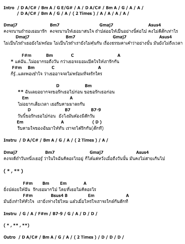 คอร์ดเพลง เนื้อเพลง รักเธอไปก่อน, คอร์ดเพลง รักเธอไปก่อน ของ Crescendo, คอร์ดเพลงของ Crescendo, เนื้อร้อง รักเธอไปก่อน Crescendo, รักเธอไปก่อน คอร์ดง่าย ๆ, คอร์ด รักเธอไปก่อน ต้นฉบับ