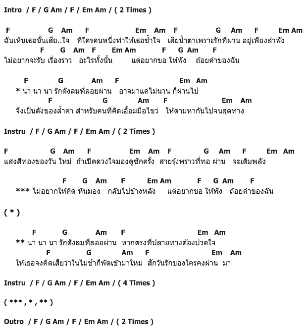 คอร์ดเพลง เนื้อเพลง Na na na, คอร์ดเพลง Na na na ของ Chickenwing, คอร์ดเพลงของ Chickenwing, เนื้อร้อง Na na na Chickenwing, Na na na คอร์ดง่าย ๆ, คอร์ด Na na na ต้นฉบับ