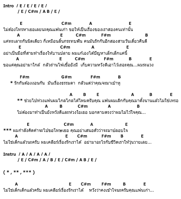 คอร์ดเพลง เนื้อเพลง ช่วยไปห่วงแฟนผมไกลๆ, คอร์ดเพลง ช่วยไปห่วงแฟนผมไกลๆ ของ แสน นากา, คอร์ดเพลงของ แสน นากา, เนื้อร้อง ช่วยไปห่วงแฟนผมไกลๆ แสน นากา, ช่วยไปห่วงแฟนผมไกลๆ คอร์ดง่าย ๆ, คอร์ด ช่วยไปห่วงแฟนผมไกลๆ ต้นฉบับ