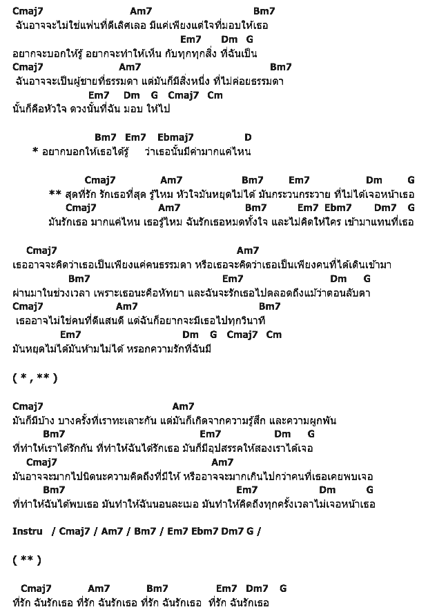 คอร์ดเพลง เนื้อเพลง สุดที่รัก (รักที่สุด), คอร์ดเพลง สุดที่รัก (รักที่สุด) ของ PRAM, คอร์ดเพลงของ PRAM, เนื้อร้อง สุดที่รัก (รักที่สุด) PRAM, สุดที่รัก (รักที่สุด) คอร์ดง่าย ๆ, คอร์ด สุดที่รัก (รักที่สุด) ต้นฉบับ
