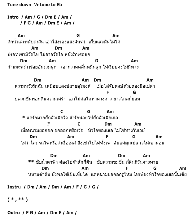 คอร์ดเพลง เนื้อเพลง หนามยอกอก, คอร์ดเพลง หนามยอกอก ของ กุ้งไทย, คอร์ดเพลงของ กุ้งไทย, เนื้อร้อง หนามยอกอก กุ้งไทย, หนามยอกอก คอร์ดง่าย ๆ, คอร์ด หนามยอกอก ต้นฉบับ