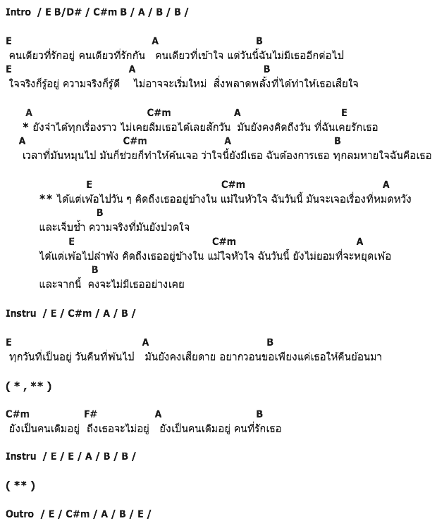คอร์ดเพลง เนื้อเพลง ไม่มีเธอ (เพ้อ), คอร์ดเพลง ไม่มีเธอ (เพ้อ) ของ ก้อ The Olarn Project, คอร์ดเพลงของ ก้อ The Olarn Project, เนื้อร้อง ไม่มีเธอ (เพ้อ) ก้อ The Olarn Project, ไม่มีเธอ (เพ้อ) คอร์ดง่าย ๆ, คอร์ด ไม่มีเธอ (เพ้อ) ต้นฉบับ
