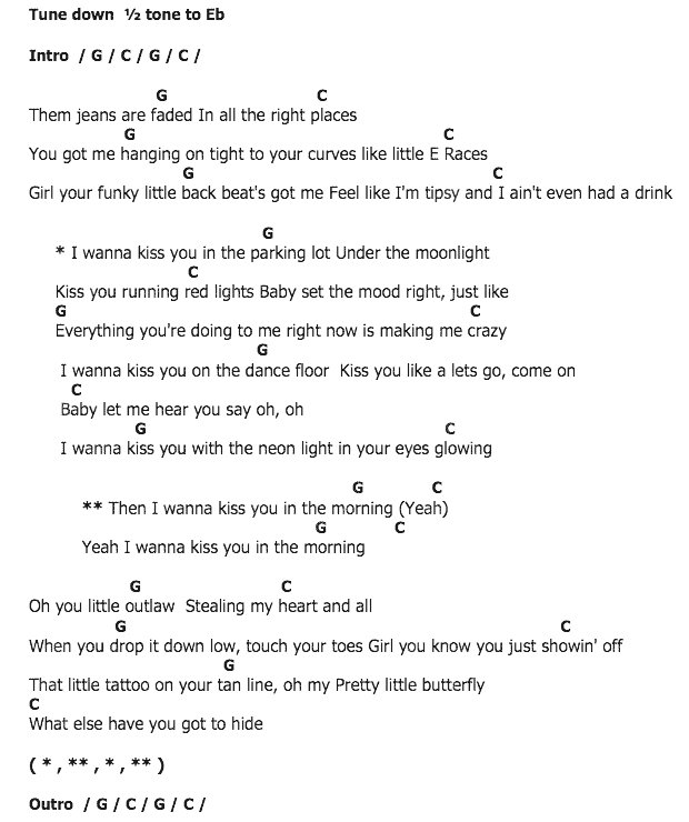 คอร์ดเพลง เนื้อเพลง Kiss You In The Morning, คอร์ดเพลง Kiss You In The Morning ของ Michael Ray, คอร์ดเพลงของ Michael Ray, เนื้อร้อง Kiss You In The Morning Michael Ray, Kiss You In The Morning คอร์ดง่าย ๆ, คอร์ด Kiss You In The Morning ต้นฉบับ