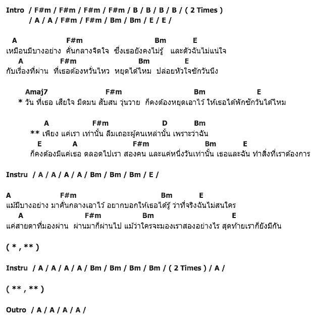 คอร์ดเพลง เนื้อเพลง แค่หนึ่งวัน, คอร์ดเพลง แค่หนึ่งวัน ของ Grasshopper, คอร์ดเพลงของ Grasshopper, เนื้อร้อง แค่หนึ่งวัน Grasshopper, แค่หนึ่งวัน คอร์ดง่าย ๆ, คอร์ด แค่หนึ่งวัน ต้นฉบับ