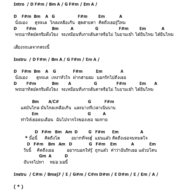 คอร์ดเพลง เนื้อเพลง สะบายดีลันตา, คอร์ดเพลง สะบายดีลันตา ของ วงชาเย็น, คอร์ดเพลงของ วงชาเย็น, เนื้อร้อง สะบายดีลันตา วงชาเย็น, สะบายดีลันตา คอร์ดง่าย ๆ, คอร์ด สะบายดีลันตา ต้นฉบับ
