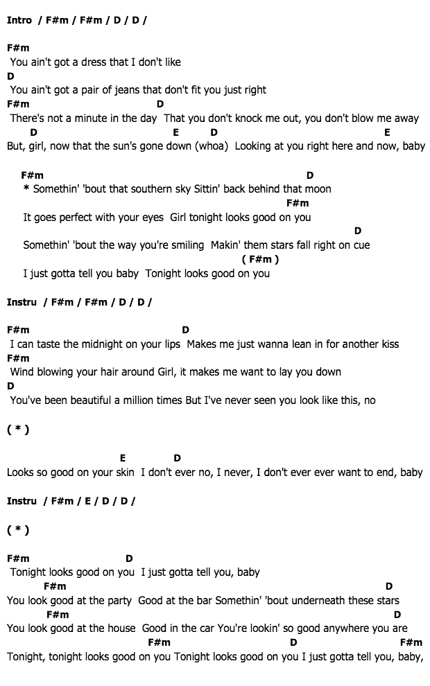 คอร์ดเพลง เนื้อเพลง Tonight Looks Good On You, คอร์ดเพลง Tonight Looks Good On You ของ Jason Aldean, คอร์ดเพลงของ Jason Aldean, เนื้อร้อง Tonight Looks Good On You Jason Aldean, Tonight Looks Good On You คอร์ดง่าย ๆ, คอร์ด Tonight Looks Good On You ต้นฉบับ