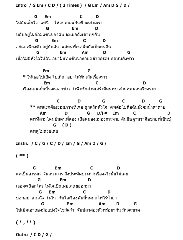คอร์ดเพลง เนื้อเพลง ศพไม่สวย, คอร์ดเพลง ศพไม่สวย ของ สิน ตาปี, คอร์ดเพลงของ สิน ตาปี, เนื้อร้อง ศพไม่สวย สิน ตาปี, ศพไม่สวย คอร์ดง่าย ๆ, คอร์ด ศพไม่สวย ต้นฉบับ