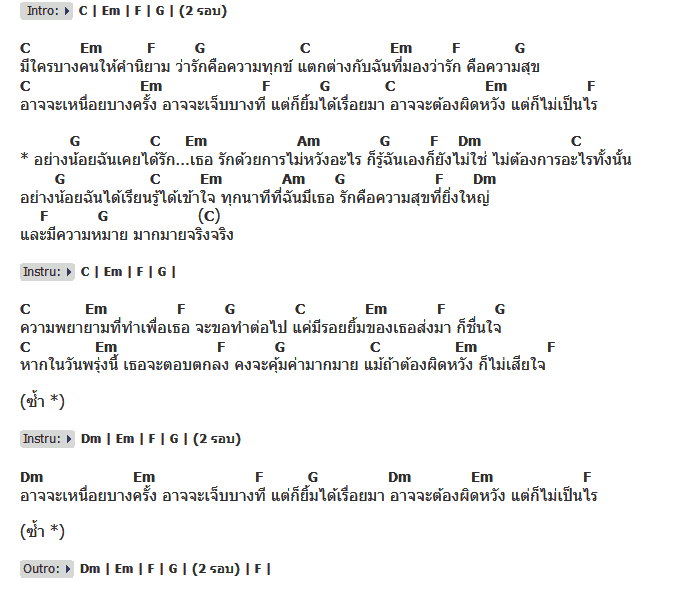 คอร์ดเพลง เนื้อเพลง อย่างน้อย, คอร์ดเพลง อย่างน้อย ของ มุกกี้, คอร์ดเพลงของ มุกกี้, เนื้อร้อง อย่างน้อย มุกกี้, อย่างน้อย คอร์ดง่าย ๆ, คอร์ด อย่างน้อย ต้นฉบับ