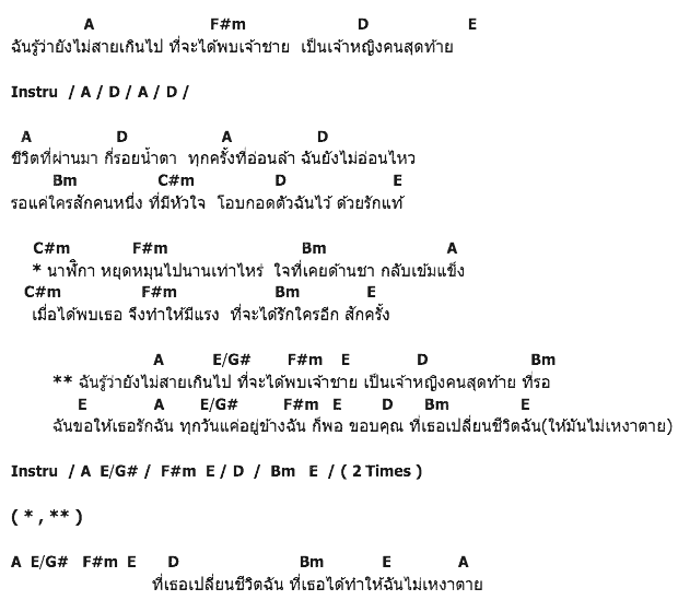 คอร์ดเพลง เนื้อเพลง เจ้าหญิงคนสุดท้าย, คอร์ดเพลง เจ้าหญิงคนสุดท้าย ของ FunFake, คอร์ดเพลงของ FunFake, เนื้อร้อง เจ้าหญิงคนสุดท้าย FunFake, เจ้าหญิงคนสุดท้าย คอร์ดง่าย ๆ, คอร์ด เจ้าหญิงคนสุดท้าย ต้นฉบับ