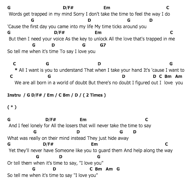 คอร์ดเพลง เนื้อเพลง When It's Time, คอร์ดเพลง When It's Time ของ Green Day, คอร์ดเพลงของ Green Day, เนื้อร้อง When It's Time Green Day, When It's Time คอร์ดง่าย ๆ, คอร์ด When It's Time ต้นฉบับ