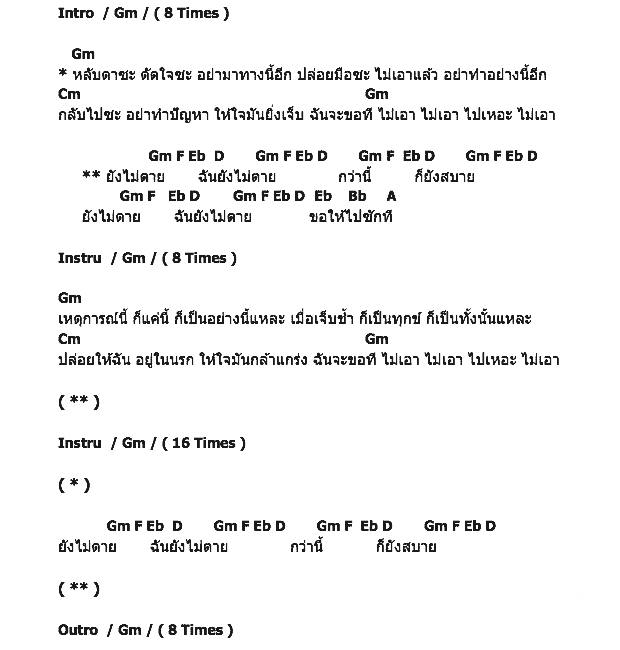 คอร์ดเพลง เนื้อเพลง ยังไม่ตาย, คอร์ดเพลง ยังไม่ตาย ของ อำพล ลำพูน, คอร์ดเพลงของ อำพล ลำพูน, เนื้อร้อง ยังไม่ตาย อำพล ลำพูน, ยังไม่ตาย คอร์ดง่าย ๆ, คอร์ด ยังไม่ตาย ต้นฉบับ
