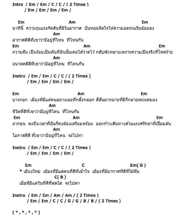 คอร์ดเพลง เนื้อเพลง เชียงใหม่, คอร์ดเพลง เชียงใหม่ ของ Tabasco, คอร์ดเพลงของ Tabasco, เนื้อร้อง เชียงใหม่ Tabasco, เชียงใหม่ คอร์ดง่าย ๆ, คอร์ด เชียงใหม่ ต้นฉบับ