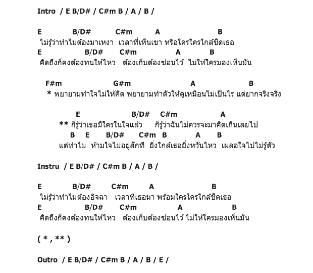 คอร์ดเพลง เนื้อเพลง รักเธอไม่รู้ตัว, คอร์ดเพลง รักเธอไม่รู้ตัว ของ ปอนด์ ธนา, คอร์ดเพลงของ ปอนด์ ธนา, เนื้อร้อง รักเธอไม่รู้ตัว ปอนด์ ธนา, รักเธอไม่รู้ตัว คอร์ดง่าย ๆ, คอร์ด รักเธอไม่รู้ตัว ต้นฉบับ