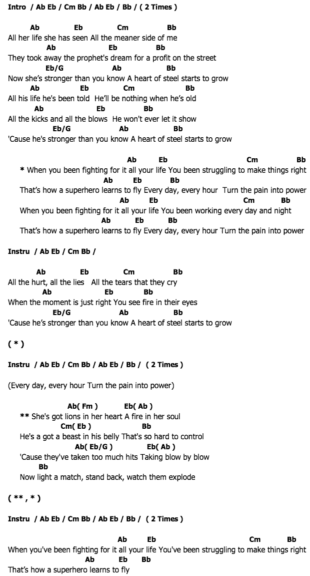 คอร์ดเพลง เนื้อเพลง Superheroes, คอร์ดเพลง Superheroes ของ The Script, คอร์ดเพลงของ The Script, เนื้อร้อง Superheroes The Script, Superheroes คอร์ดง่าย ๆ, คอร์ด Superheroes ต้นฉบับ
