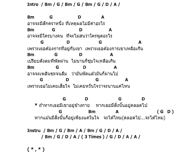 คอร์ดเพลง เนื้อเพลง ถ้ามี, คอร์ดเพลง ถ้ามี ของ Greasy Cafe, คอร์ดเพลงของ Greasy Cafe, เนื้อร้อง ถ้ามี Greasy Cafe, ถ้ามี คอร์ดง่าย ๆ, คอร์ด ถ้ามี ต้นฉบับ