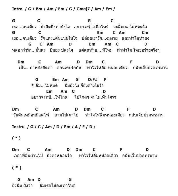 คอร์ดเพลง เนื้อเพลง ลืมไม่หมด, คอร์ดเพลง ลืมไม่หมด ของ สมเกียรติ, คอร์ดเพลงของ สมเกียรติ, เนื้อร้อง ลืมไม่หมด สมเกียรติ, ลืมไม่หมด คอร์ดง่าย ๆ, คอร์ด ลืมไม่หมด ต้นฉบับ
