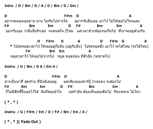 คอร์ดเพลง เนื้อเพลง หยุดเวลา, คอร์ดเพลง หยุดเวลา ของ ราฟฟี่แนนซี่, คอร์ดเพลงของ ราฟฟี่แนนซี่, เนื้อร้อง หยุดเวลา ราฟฟี่แนนซี่, หยุดเวลา คอร์ดง่าย ๆ, คอร์ด หยุดเวลา ต้นฉบับ
