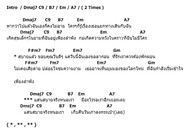 คอร์ดเพลง เนื้อเพลง ลำพัง, คอร์ดเพลง ลำพัง ของ โป้ Yokee Playboy, คอร์ดเพลงของ โป้ Yokee Playboy, เนื้อร้อง ลำพัง โป้ Yokee Playboy, ลำพัง คอร์ดง่าย ๆ, คอร์ด ลำพัง ต้นฉบับ