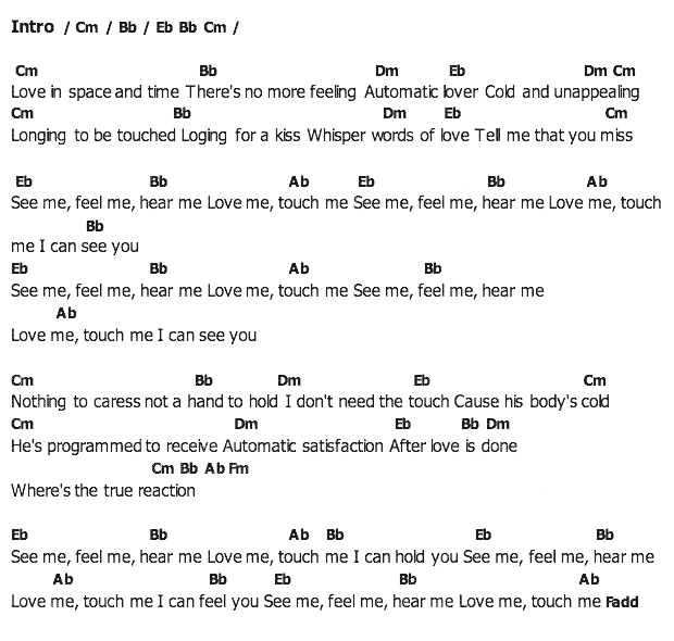 คอร์ดเพลง เนื้อเพลง Automatic Lover, คอร์ดเพลง Automatic Lover ของ Dee D Jackson, คอร์ดเพลงของ Dee D Jackson, เนื้อร้อง Automatic Lover Dee D Jackson, Automatic Lover คอร์ดง่าย ๆ, คอร์ด Automatic Lover ต้นฉบับ