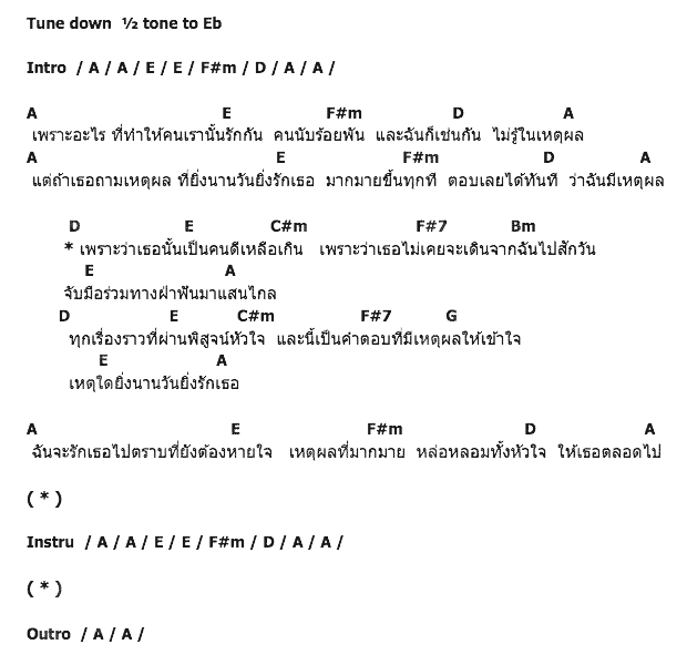 คอร์ดเพลง เนื้อเพลง คำตอบที่มีเหตุผล, คอร์ดเพลง คำตอบที่มีเหตุผล ของ Stubborn, คอร์ดเพลงของ Stubborn, เนื้อร้อง คำตอบที่มีเหตุผล Stubborn, คำตอบที่มีเหตุผล คอร์ดง่าย ๆ, คอร์ด คำตอบที่มีเหตุผล ต้นฉบับ