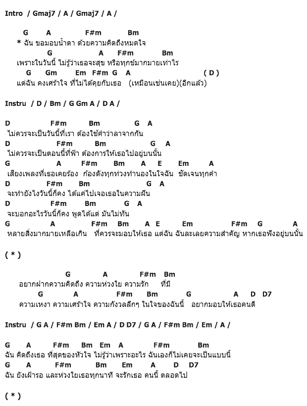 คอร์ดเพลง เนื้อเพลง น้ำตา, คอร์ดเพลง น้ำตา ของ เต้ ภูริต ภิรมย์ภักดี, คอร์ดเพลงของ เต้ ภูริต ภิรมย์ภักดี, เนื้อร้อง น้ำตา เต้ ภูริต ภิรมย์ภักดี, น้ำตา คอร์ดง่าย ๆ, คอร์ด น้ำตา ต้นฉบับ