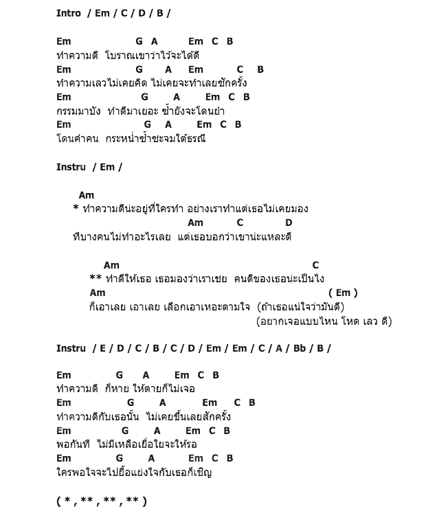คอร์ดเพลง เนื้อเพลง โหด เลว ดี, คอร์ดเพลง โหด เลว ดี ของ อิทธิ พลางกูล, คอร์ดเพลงของ อิทธิ พลางกูล, เนื้อร้อง โหด เลว ดี อิทธิ พลางกูล, โหด เลว ดี คอร์ดง่าย ๆ, คอร์ด โหด เลว ดี ต้นฉบับ