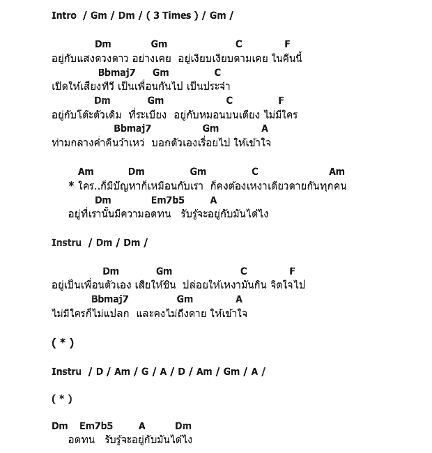 คอร์ดเพลง เนื้อเพลง เรียนรู้อยู่กับเหงา, คอร์ดเพลง เรียนรู้อยู่กับเหงา ของ บีม จารุวรรณ, คอร์ดเพลงของ บีม จารุวรรณ, เนื้อร้อง เรียนรู้อยู่กับเหงา บีม จารุวรรณ, เรียนรู้อยู่กับเหงา คอร์ดง่าย ๆ, คอร์ด เรียนรู้อยู่กับเหงา ต้นฉบับ
