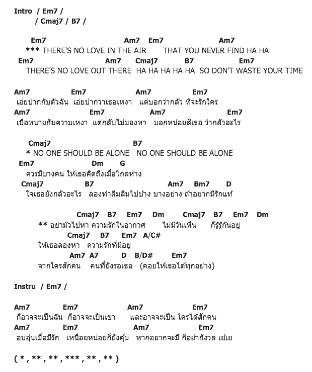 คอร์ดเพลง เนื้อเพลง ความรักในอากาศ, คอร์ดเพลง ความรักในอากาศ ของ รวมศิลปิน Jazzy, คอร์ดเพลงของ รวมศิลปิน Jazzy, เนื้อร้อง ความรักในอากาศ รวมศิลปิน Jazzy, ความรักในอากาศ คอร์ดง่าย ๆ, คอร์ด ความรักในอากาศ ต้นฉบับ