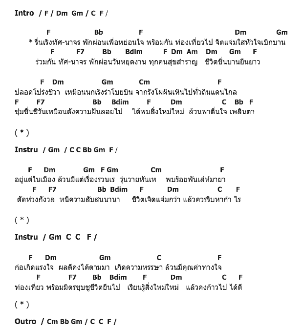 คอร์ดเพลง เนื้อเพลง ทัศนาจร, คอร์ดเพลง ทัศนาจร ของ ดิอิมพอสซิเบิ้ล, คอร์ดเพลงของ ดิอิมพอสซิเบิ้ล, เนื้อร้อง ทัศนาจร ดิอิมพอสซิเบิ้ล, ทัศนาจร คอร์ดง่าย ๆ, คอร์ด ทัศนาจร ต้นฉบับ