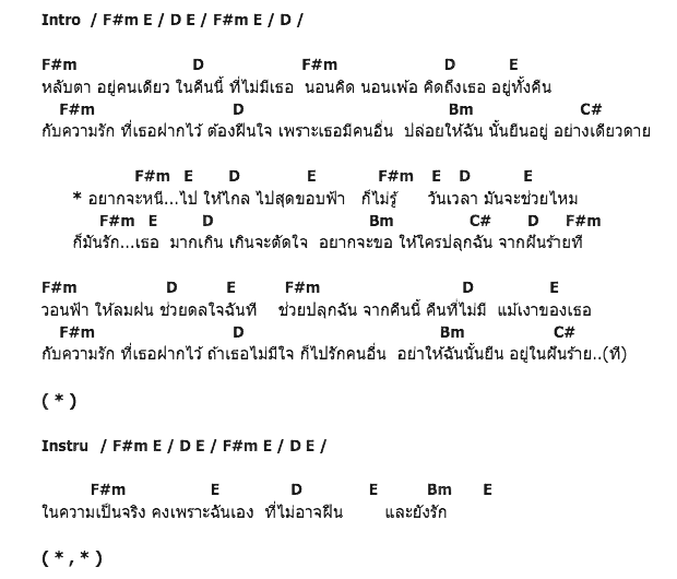 คอร์ดเพลง เนื้อเพลง Bad dream (ฝันร้าย), คอร์ดเพลง Bad dream (ฝันร้าย) ของ Oh Yeah, คอร์ดเพลงของ Oh Yeah, เนื้อร้อง Bad dream (ฝันร้าย) Oh Yeah, Bad dream (ฝันร้าย) คอร์ดง่าย ๆ, คอร์ด Bad dream (ฝันร้าย) ต้นฉบับ
