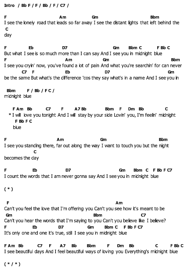 คอร์ดเพลง เนื้อเพลง Midnight Blue, คอร์ดเพลง Midnight Blue ของ Electric Light Orchestra, คอร์ดเพลงของ Electric Light Orchestra, เนื้อร้อง Midnight Blue Electric Light Orchestra, Midnight Blue คอร์ดง่าย ๆ, คอร์ด Midnight Blue ต้นฉบับ