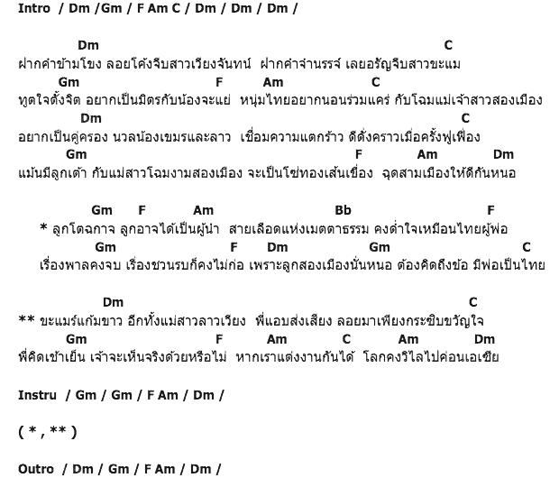 คอร์ดเพลง เนื้อเพลง สาวสองเมือง, คอร์ดเพลง สาวสองเมือง ของ ไมค์ ภิรมย์พร, คอร์ดเพลงของ ไมค์ ภิรมย์พร, เนื้อร้อง สาวสองเมือง ไมค์ ภิรมย์พร, สาวสองเมือง คอร์ดง่าย ๆ, คอร์ด สาวสองเมือง ต้นฉบับ