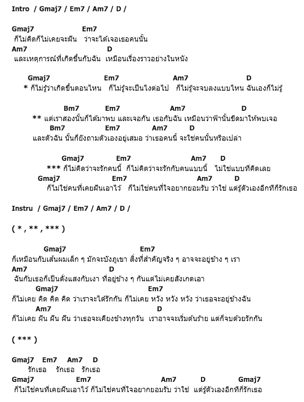 คอร์ดเพลง เนื้อเพลง ไม่คิด, คอร์ดเพลง ไม่คิด ของ Lipta, คอร์ดเพลงของ Lipta, เนื้อร้อง ไม่คิด Lipta, ไม่คิด คอร์ดง่าย ๆ, คอร์ด ไม่คิด ต้นฉบับ