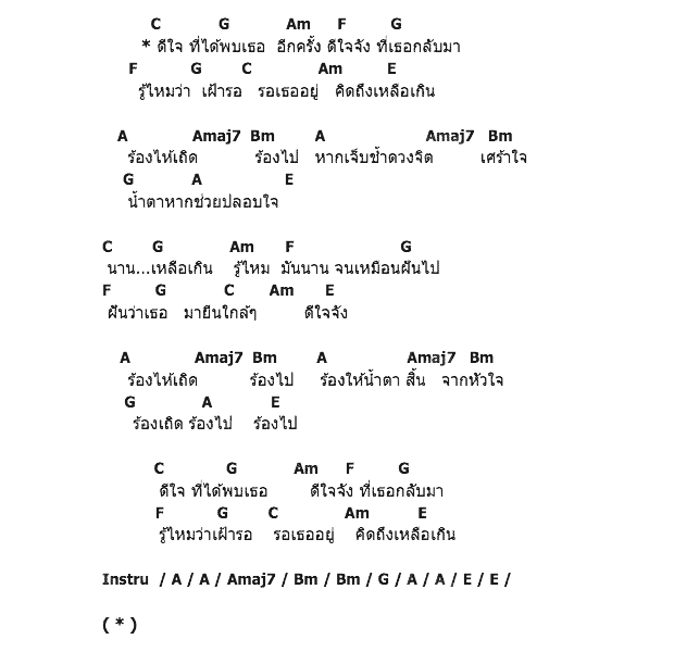 คอร์ดเพลง เนื้อเพลง ดีใจ, คอร์ดเพลง ดีใจ ของ ธเนศ วรากุลนุเคราะห์ Feat.ป๊อด Modern dog, คอร์ดเพลงของ ธเนศ วรากุลนุเคราะห์ Feat.ป๊อด Modern dog, เนื้อร้อง ดีใจ ธเนศ วรากุลนุเคราะห์ Feat.ป๊อด Modern dog, ดีใจ คอร์ดง่าย ๆ, คอร์ด ดีใจ ต้นฉบับ