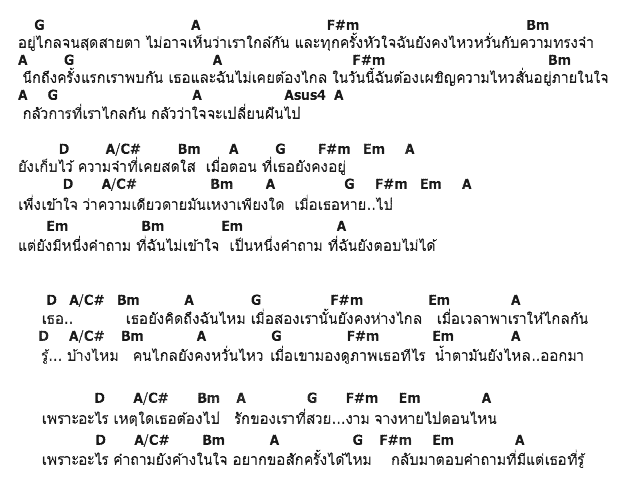 คอร์ดเพลง เนื้อเพลง เธอ…คำถามซึ่งไร้คนตอบ, คอร์ดเพลง เธอ…คำถามซึ่งไร้คนตอบ ของ พี่เสือ จูเนียร์, คอร์ดเพลงของ พี่เสือ จูเนียร์, เนื้อร้อง เธอ…คำถามซึ่งไร้คนตอบ พี่เสือ จูเนียร์, เธอ…คำถามซึ่งไร้คนตอบ คอร์ดง่าย ๆ, คอร์ด เธอ…คำถามซึ่งไร้คนตอบ ต้นฉบับ