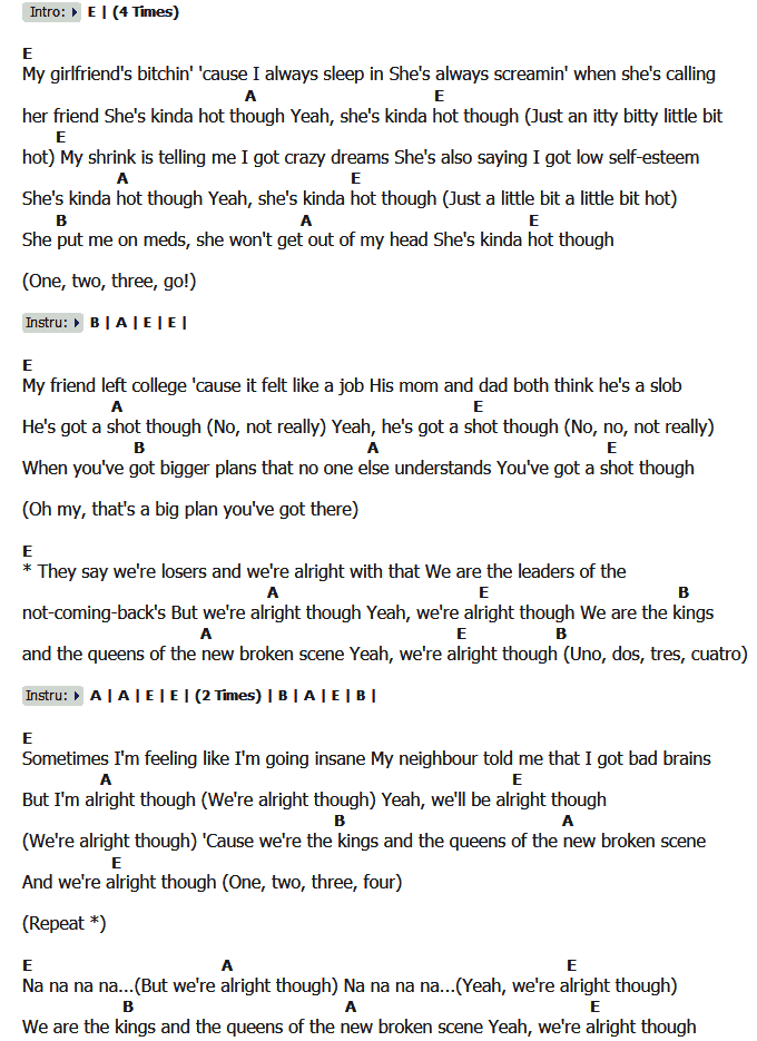 คอร์ดเพลง เนื้อเพลง She's Kinda Hot, คอร์ดเพลง She's Kinda Hot ของ 5 Seconds Of Summer, คอร์ดเพลงของ 5 Seconds Of Summer, เนื้อร้อง She's Kinda Hot 5 Seconds Of Summer, She's Kinda Hot คอร์ดง่าย ๆ, คอร์ด She's Kinda Hot ต้นฉบับ