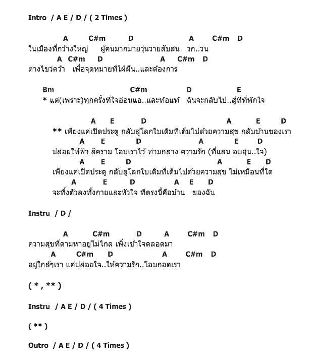 คอร์ดเพลง เนื้อเพลง ตรงนี้คือบ้าน, คอร์ดเพลง ตรงนี้คือบ้าน ของ O-Pavee, คอร์ดเพลงของ O-Pavee, เนื้อร้อง ตรงนี้คือบ้าน O-Pavee, ตรงนี้คือบ้าน คอร์ดง่าย ๆ, คอร์ด ตรงนี้คือบ้าน ต้นฉบับ