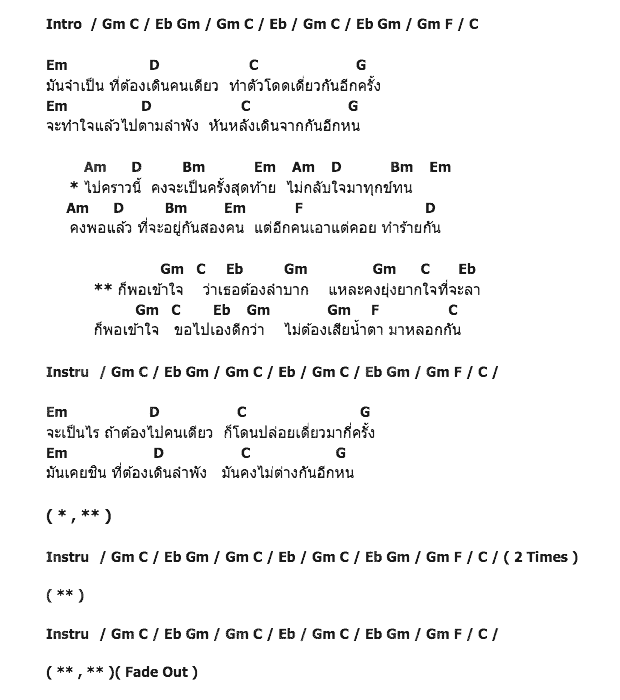 คอร์ดเพลง เนื้อเพลง ครั้งสุดท้าย, คอร์ดเพลง ครั้งสุดท้าย ของ Inca, คอร์ดเพลงของ Inca, เนื้อร้อง ครั้งสุดท้าย Inca, ครั้งสุดท้าย คอร์ดง่าย ๆ, คอร์ด ครั้งสุดท้าย ต้นฉบับ