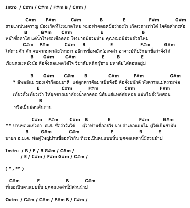 คอร์ดเพลง เนื้อเพลง บุคคลเหล่านี้มีส่วนนำบ่, คอร์ดเพลง บุคคลเหล่านี้มีส่วนนำบ่ ของ เอก อาร์สยาม, คอร์ดเพลงของ เอก อาร์สยาม, เนื้อร้อง บุคคลเหล่านี้มีส่วนนำบ่ เอก อาร์สยาม, บุคคลเหล่านี้มีส่วนนำบ่ คอร์ดง่าย ๆ, คอร์ด บุคคลเหล่านี้มีส่วนนำบ่ ต้นฉบับ