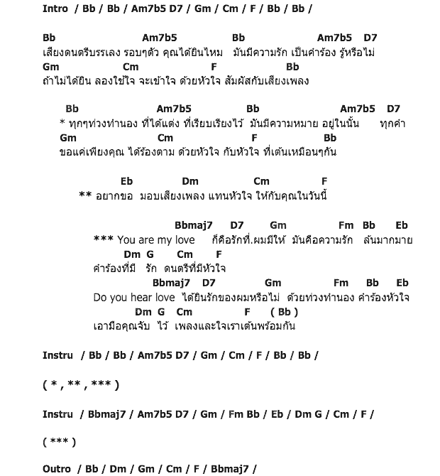 คอร์ดเพลง เนื้อเพลง Do You Hear Love, คอร์ดเพลง Do You Hear Love ของ The Positive, คอร์ดเพลงของ The Positive, เนื้อร้อง Do You Hear Love The Positive, Do You Hear Love คอร์ดง่าย ๆ, คอร์ด Do You Hear Love ต้นฉบับ