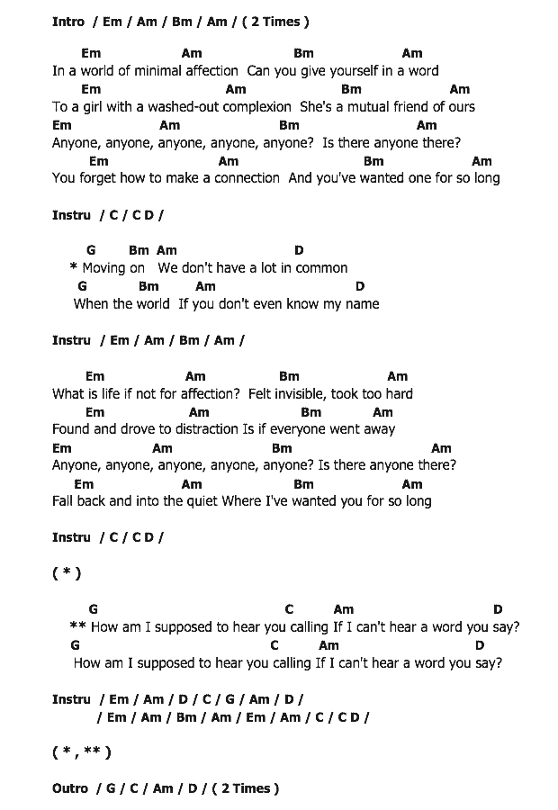 คอร์ดเพลง เนื้อเพลง Minimal Affection, คอร์ดเพลง Minimal Affection ของ The Vaccines, คอร์ดเพลงของ The Vaccines, เนื้อร้อง Minimal Affection The Vaccines, Minimal Affection คอร์ดง่าย ๆ, คอร์ด Minimal Affection ต้นฉบับ