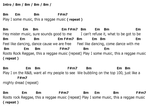 คอร์ดเพลง เนื้อเพลง Roots Rock Reggae, คอร์ดเพลง Roots Rock Reggae ของ Bob Marley, คอร์ดเพลงของ Bob Marley, เนื้อร้อง Roots Rock Reggae Bob Marley, Roots Rock Reggae คอร์ดง่าย ๆ, คอร์ด Roots Rock Reggae ต้นฉบับ