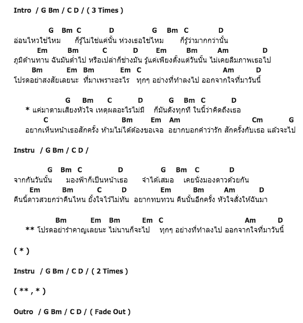 คอร์ดเพลง เนื้อเพลง เสียงหัวใจ, คอร์ดเพลง เสียงหัวใจ ของ ไอน้ำ, คอร์ดเพลงของ ไอน้ำ, เนื้อร้อง เสียงหัวใจ ไอน้ำ, เสียงหัวใจ คอร์ดง่าย ๆ, คอร์ด เสียงหัวใจ ต้นฉบับ