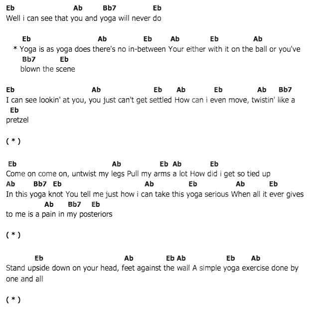 คอร์ดเพลง เนื้อเพลง Yoga Is As Yoga Does, คอร์ดเพลง Yoga Is As Yoga Does ของ Elvis presley, คอร์ดเพลงของ Elvis presley, เนื้อร้อง Yoga Is As Yoga Does Elvis presley, Yoga Is As Yoga Does คอร์ดง่าย ๆ, คอร์ด Yoga Is As Yoga Does ต้นฉบับ
