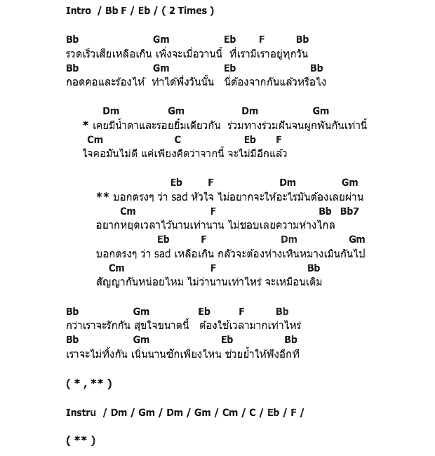คอร์ดเพลง เนื้อเพลง Sad หัวใจ, คอร์ดเพลง Sad หัวใจ ของ ไอน้ำ, คอร์ดเพลงของ ไอน้ำ, เนื้อร้อง Sad หัวใจ ไอน้ำ, Sad หัวใจ คอร์ดง่าย ๆ, คอร์ด Sad หัวใจ ต้นฉบับ