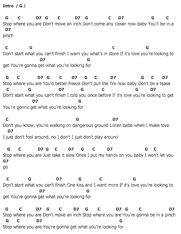 คอร์ดเพลง เนื้อเพลง Stop Where You Are, คอร์ดเพลง Stop Where You Are ของ Elvis presley, คอร์ดเพลงของ Elvis presley, เนื้อร้อง Stop Where You Are Elvis presley, Stop Where You Are คอร์ดง่าย ๆ, คอร์ด Stop Where You Are ต้นฉบับ