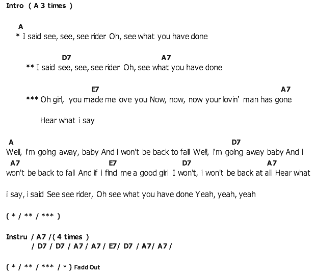 คอร์ดเพลง เนื้อเพลง C.C.Rider, คอร์ดเพลง C.C.Rider ของ Elvis presley, คอร์ดเพลงของ Elvis presley, เนื้อร้อง C.C.Rider Elvis presley, C.C.Rider คอร์ดง่าย ๆ, คอร์ด C.C.Rider ต้นฉบับ