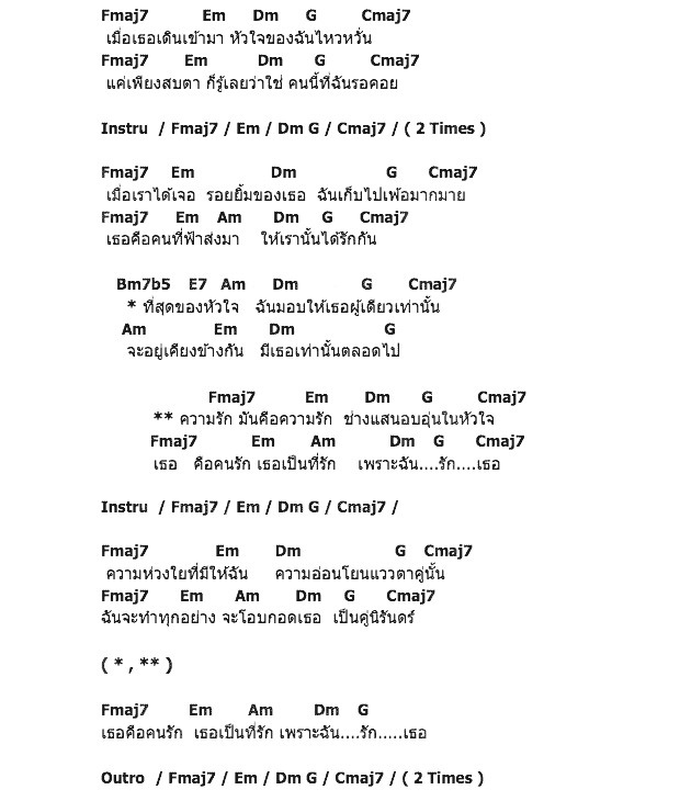 คอร์ดเพลง เนื้อเพลง แสนดี, คอร์ดเพลง แสนดี ของ AYA, คอร์ดเพลงของ AYA, เนื้อร้อง แสนดี AYA, แสนดี คอร์ดง่าย ๆ, คอร์ด แสนดี ต้นฉบับ