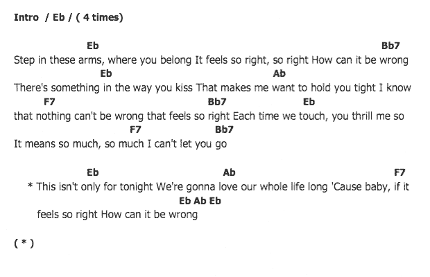 คอร์ดเพลง เนื้อเพลง It Feels So Right, คอร์ดเพลง It Feels So Right ของ Elvis presley, คอร์ดเพลงของ Elvis presley, เนื้อร้อง It Feels So Right Elvis presley, It Feels So Right คอร์ดง่าย ๆ, คอร์ด It Feels So Right ต้นฉบับ